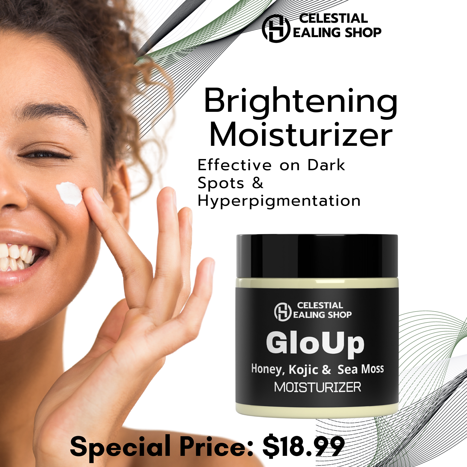 Glo-Up Honey, Kojic, Turmeric & Sea Moss Moisturizer