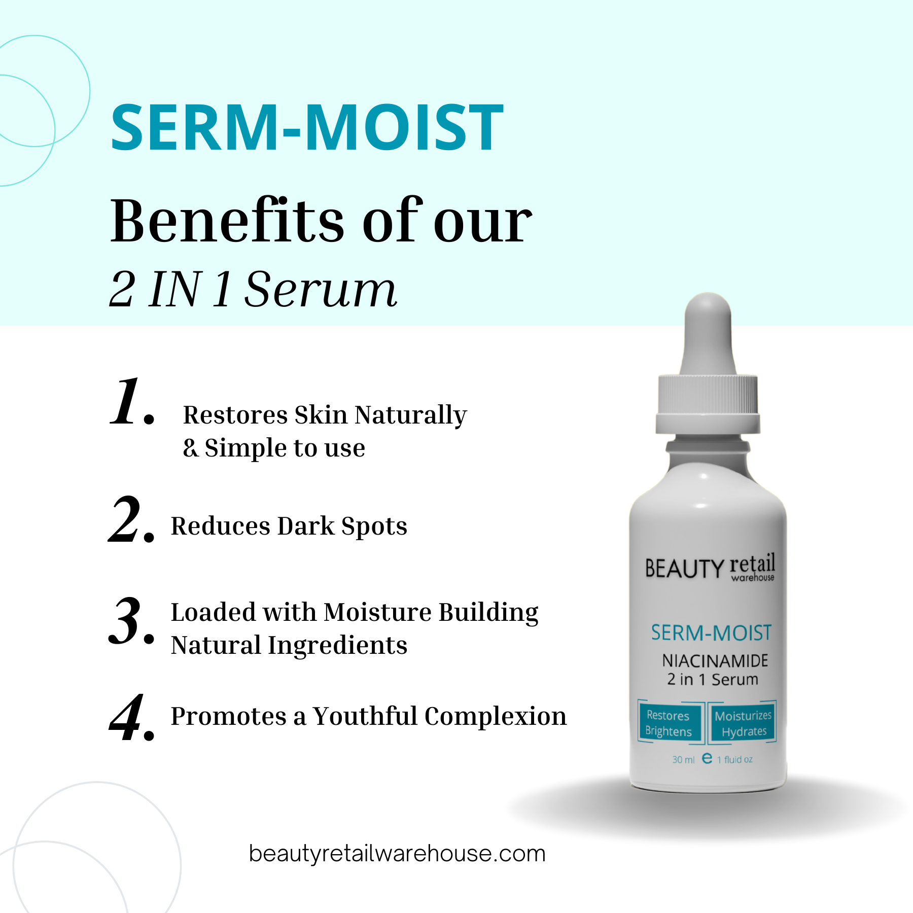 SERM-MOIST Niacinamide 2 in 1 Serum