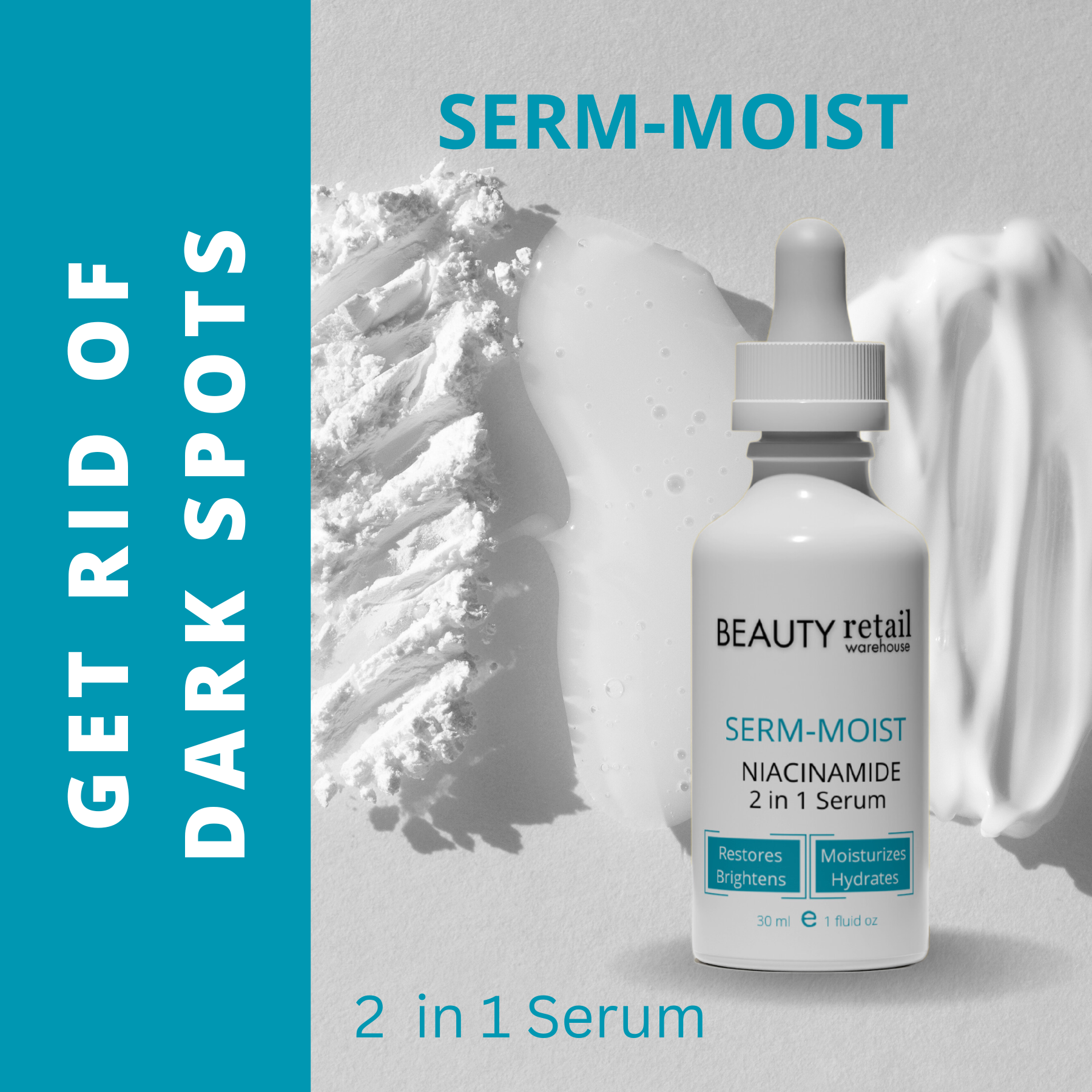 SERM-MOIST Niacinamide 2 in 1 Serum